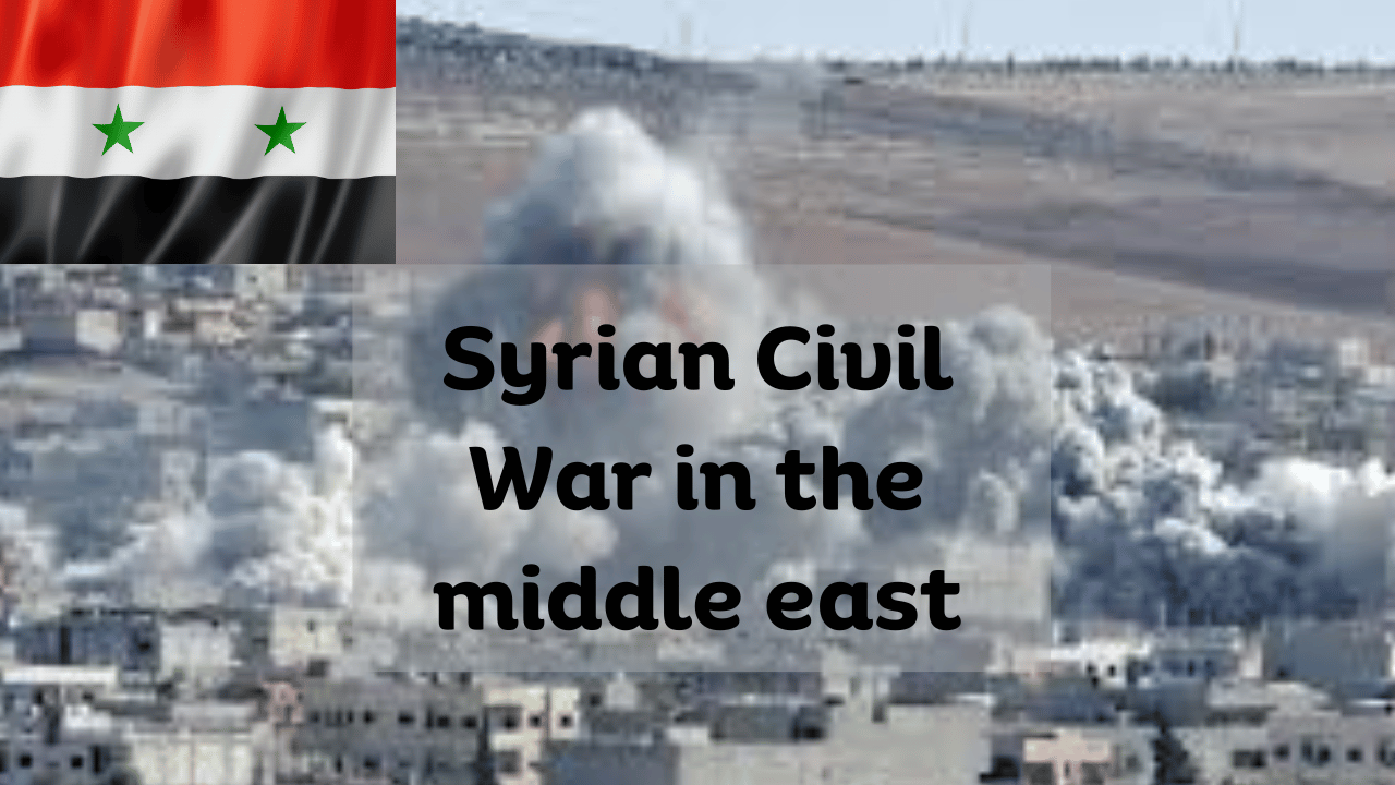 Syrian Civil War in the middle east