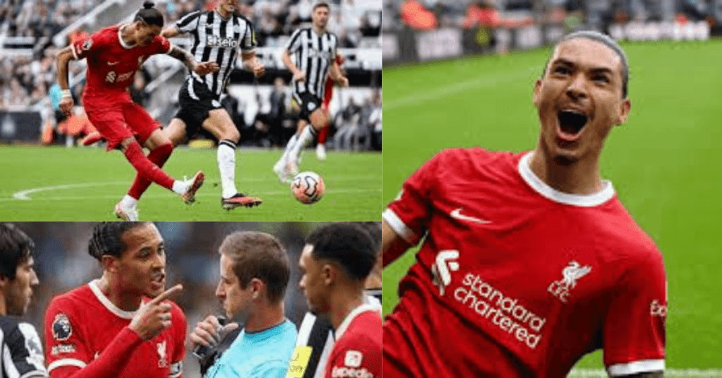 Darwin Nunez's Heroics Secure Dramatic 2-1 Victory for 10-Man Liverpool Against Newcastle