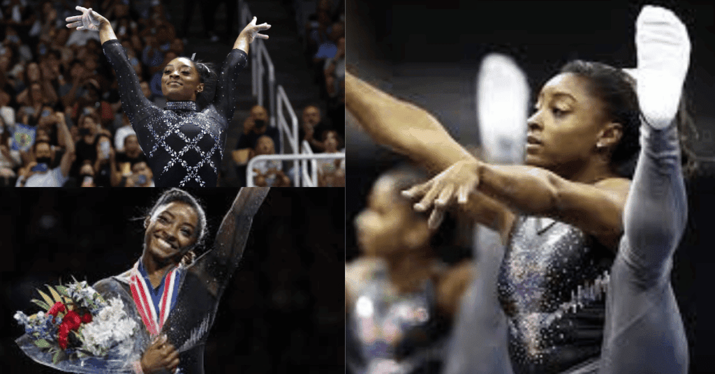 How Simone Biles captured her record eighth national title at US gymnastics championships