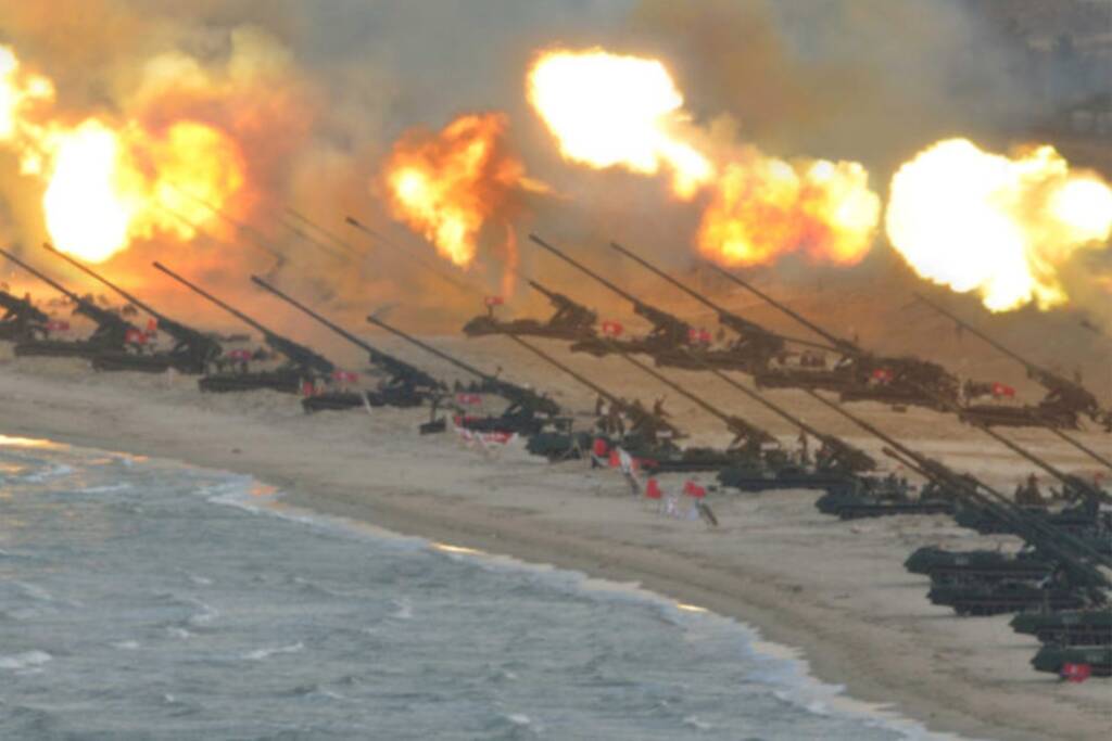 North-Korea-Fires-Artillery-Shells-Near-Maritime-Borde