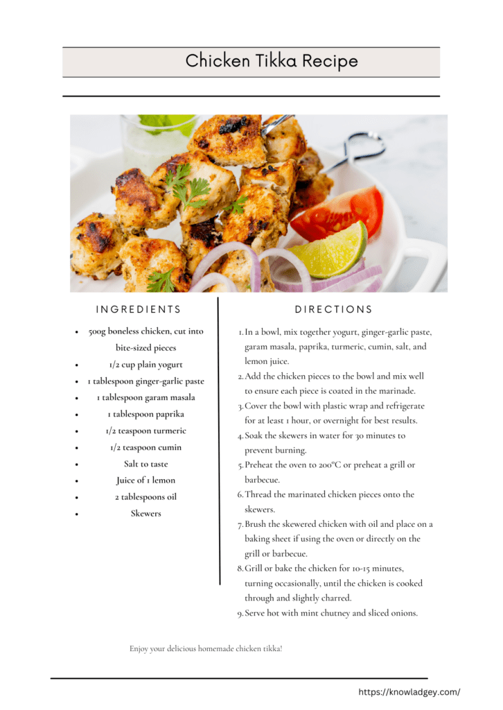 chicken tikka recipe ramadan 2023
