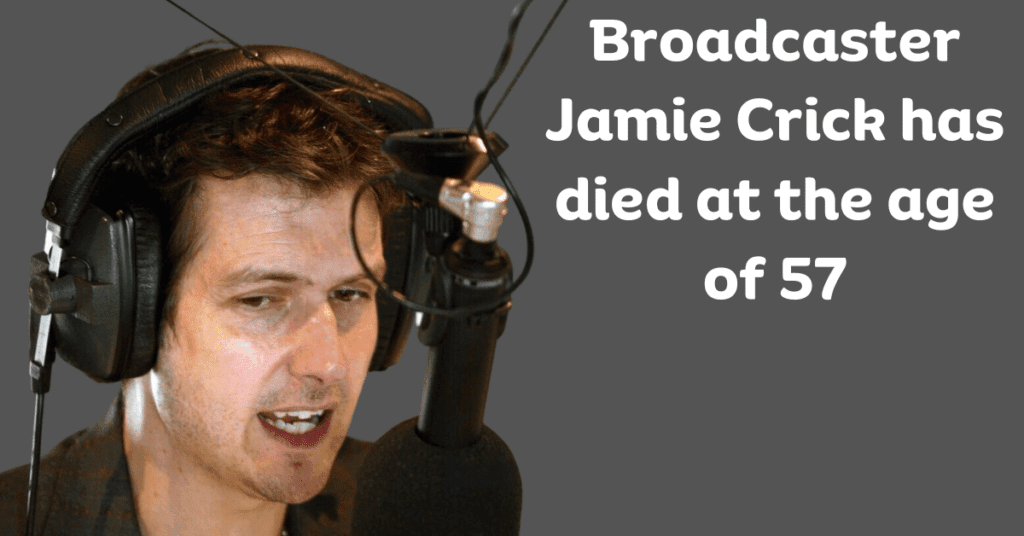 Broadcaster Jamie Crick