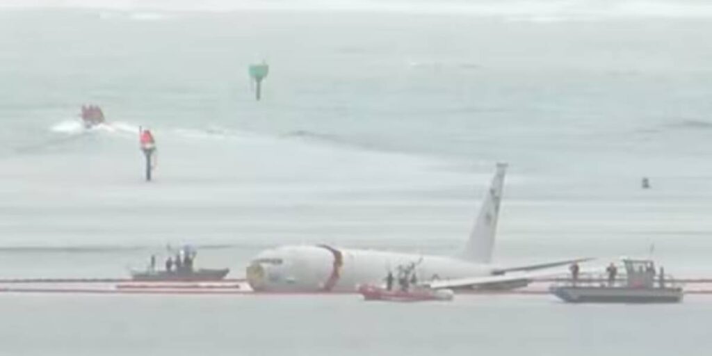 Navy Plane Overshoots Runway Near Honolulu: Flight Data Recorder Recovered