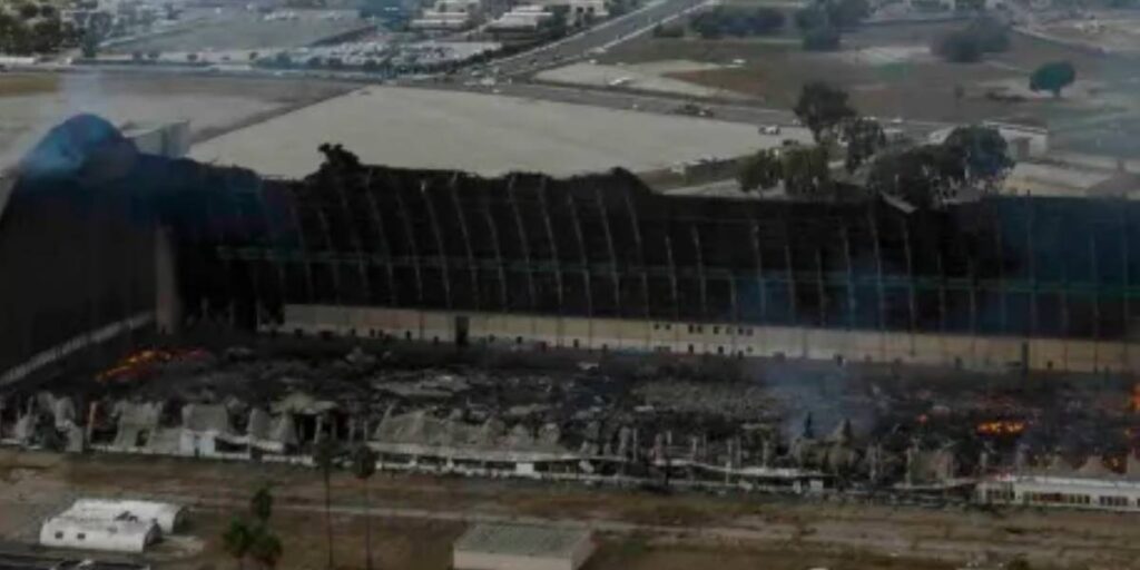 Tustin Mobilizes Asbestos Clean-Up Post Hangar Fire Fallout