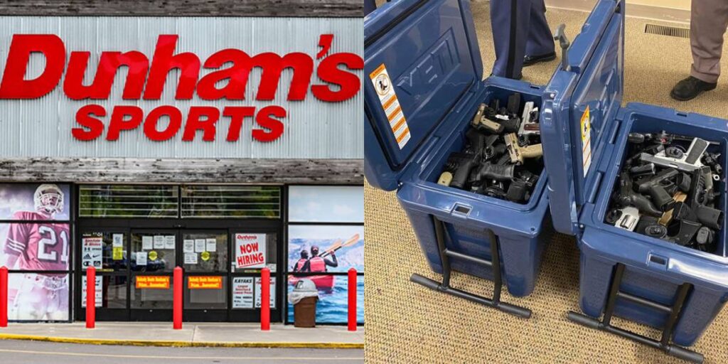 Two Men Arrested in Bold Attempt to Steal Over 120 Guns from Dunham's Sports in Michigan