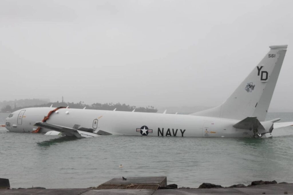 U.S. Navy Safely Removes Fuel from Plane